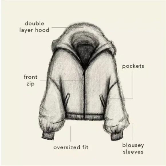 NWT Blogilates Marshmallow Full Zip Hoodie Sweatshirt Heathered Gray - Picture 5 of 13